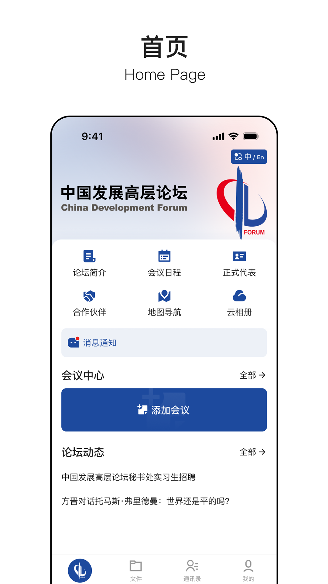 中国发展高层论坛截图