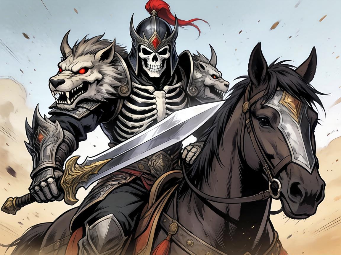 精准暴击VC骷髅王年兽大骑士